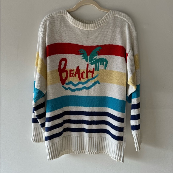 vintage beach sweater - Picture 2 of 5